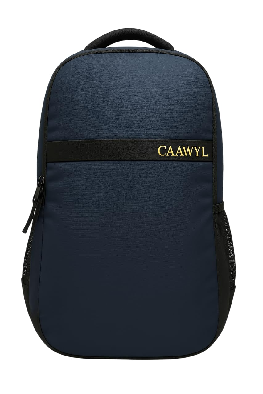 CAAWYL Laptop Backpack, Navy Blue, 15.6 inch Compatible,Office,College,Student,30L Capacity,
