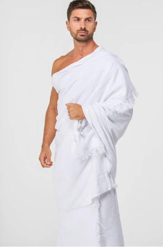 Premium Ehram for Hajj & Umrah – 2 Piece Cotton Set
