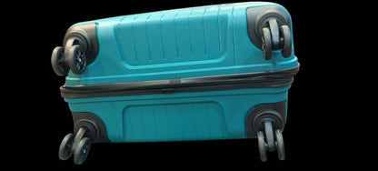 Safari Trucer Plus Medium Trolley Bag – 67 cm, Teal Green, Polypropylene Hard Shell with 4 Spinner Wheels