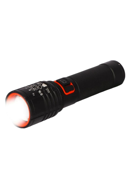 High Power LED Torch Flashlight – Zoomable, Battery Operated Torch for Home & Outdoor