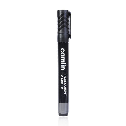 Camlin Permanent Marker – Black Ink, Bullet Tip