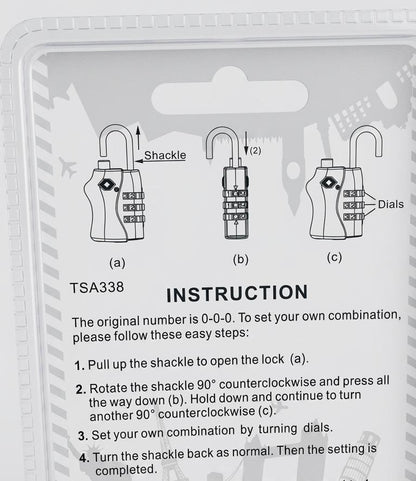 SAPPHIRE TSA LOCK COMBINATION FOR LUGGAGE STUITCASES
