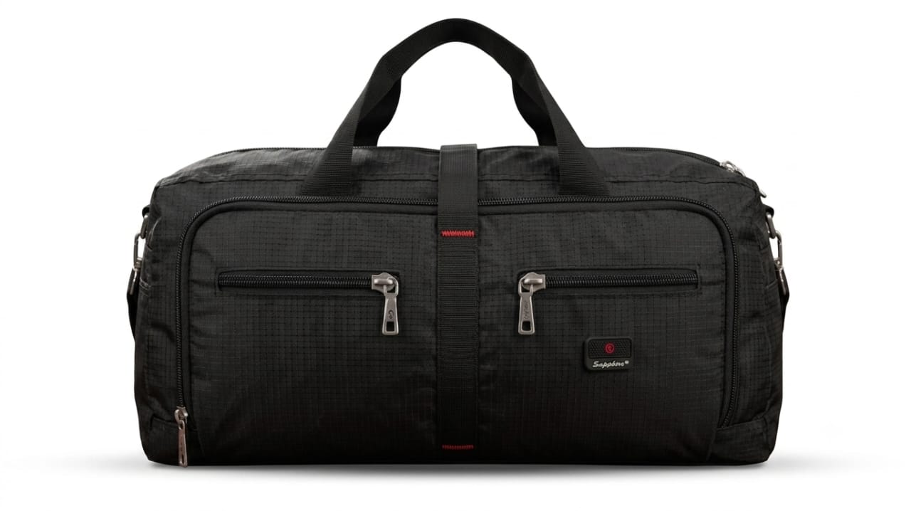 SAPPIRE FOLDABLE PACKET SIZE LUGGAGE BAG BLACK 22" 7KG SUITABLE FOR CABIN USE