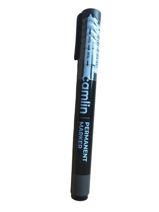 Camlin Permanent Marker – Black Ink, Bullet Tip