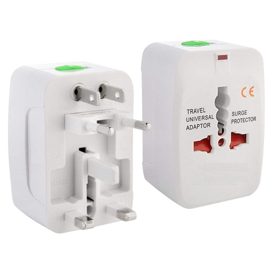 Universal Travel Power Adapter with Surge Protector – All-in-One Worldwide Plug Converter