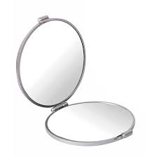 Compact Round Folding Pocket Mirror – Travel-Friendly & Lightweight
