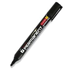 Camlin Permanent Marker – Black Ink, Bullet Tip