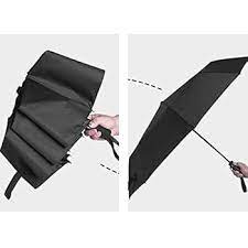 Compact Black Travel Umbrella – Rain & Sun Protection