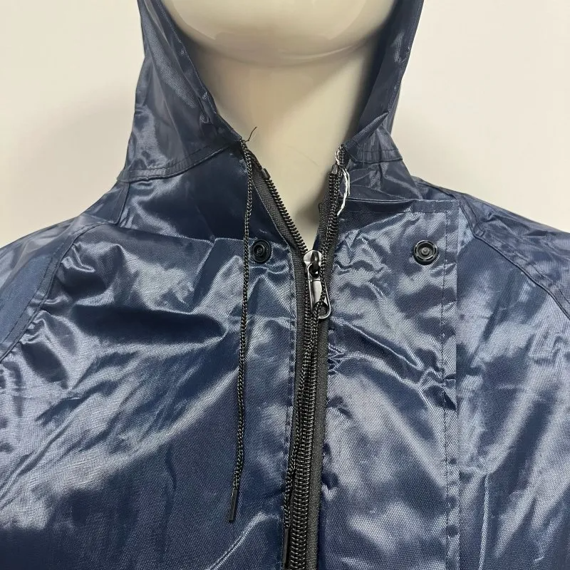 PVC Waterproof Rainwear Set | Rain Jacket + Pant + Attached Hood Cap | Reflective Rain Suit