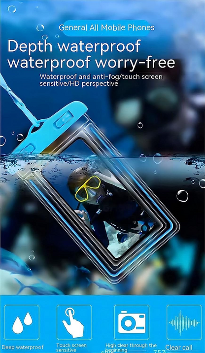 Universal Waterproof Mobile Phone Pouch – Dry Bag Case (Up to 6.7 ″ Smartphones){[colors may wary]
