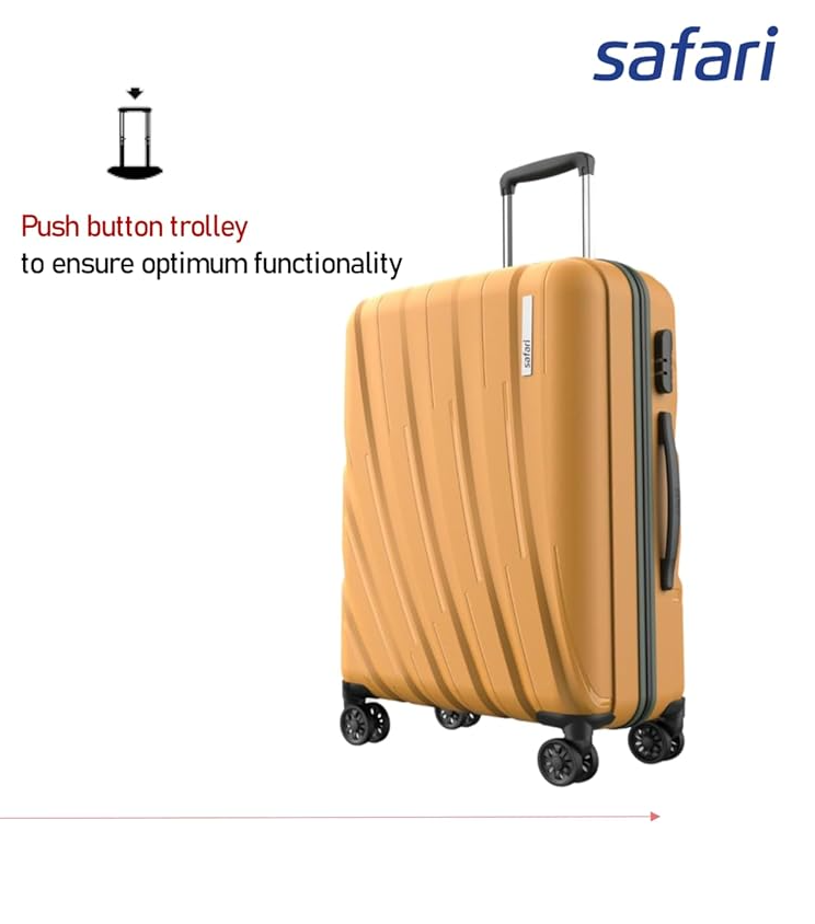 Safari Cairo 8 Wheels Trolley Bag  Check-in Trolley 5 Years Warranty 24"[66CM]