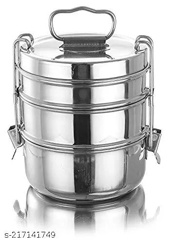 Stainless Steel 3-Layer Tiffin Box
